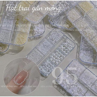 Khay hạt trai nail gắn móng