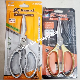 Kéo cắt thức ăn Kapusi (chĩnh hãng), kéo làm bếp đa năng, cắt thị gà, cá và mọi thứ