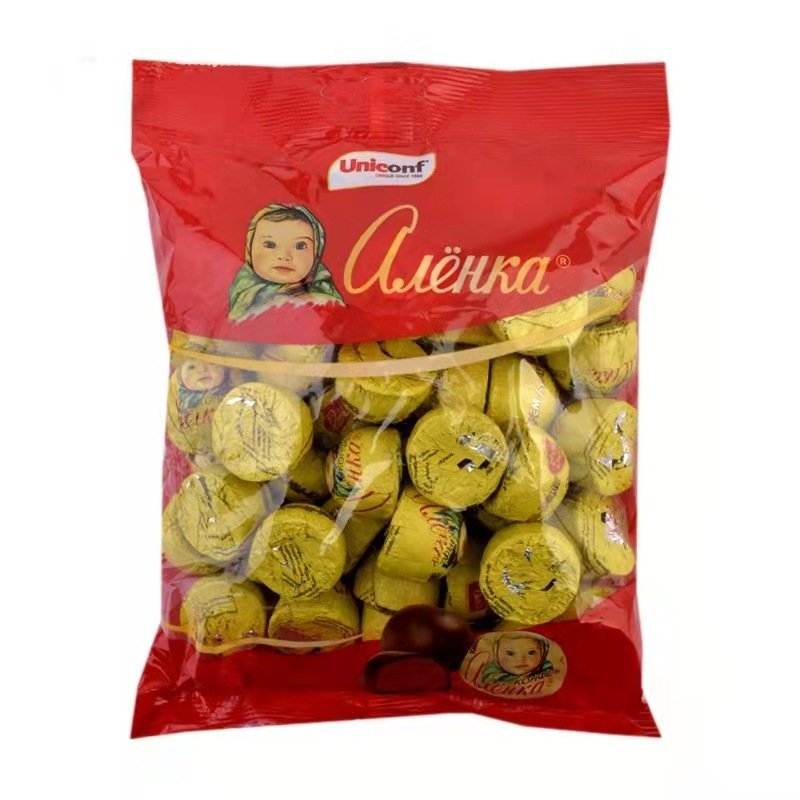 [ Hàng tết mới ] Kẹo Socola em bé Nga Alenka/ Kẹo sô cô la búp bê đầu to/socola tươi nấm cục gói 500g
