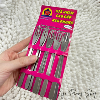 Set 10 cái. Nĩa nhỏ 3 chia ăn trái cây, ăn ốc. Chất liệu inox, bền bỉ suốt quá trình sử dụng.