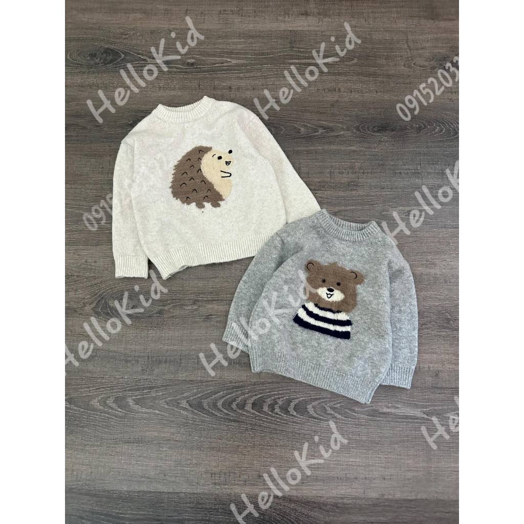 Áo len phối hình lông ngộ nghĩnh cho bé zxr