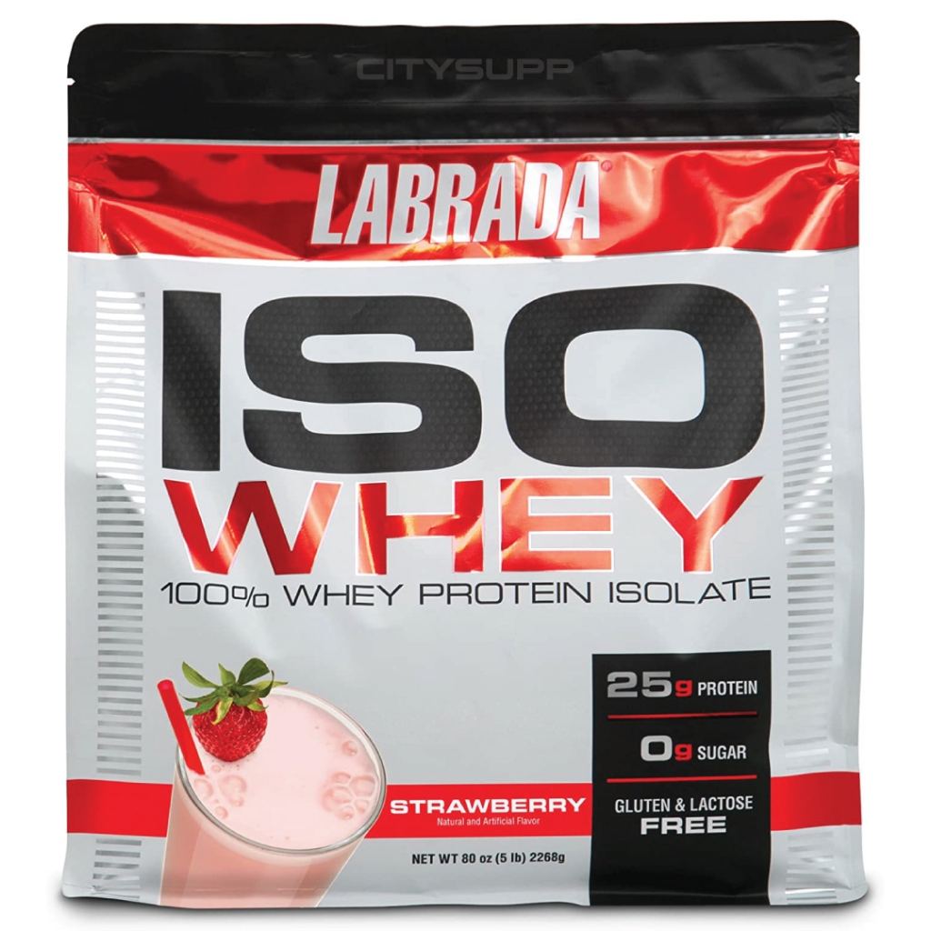 Labrada ISO WHEY, 100% Whey Protein Isolate , 25g Whey Protein Isolate 100%,  Glutamine, Không Lactose