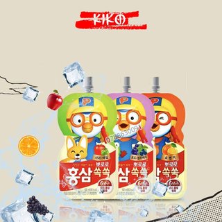 Nước Hồng Sâm Trái Cây Pororo Paldo Hàn Quốc 100ml (3 Vị)