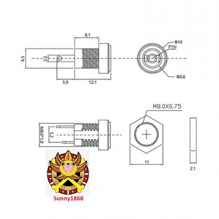 5 Jack sạc DC-022B chuẩn 5.5x 2.1mm , 5.5*2.5 mm (Giắc DC)