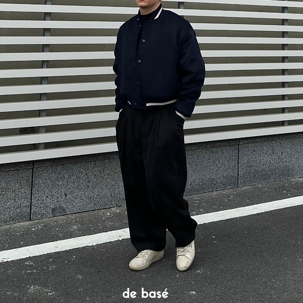 Áo BOMBER dạ - LAZY POCKET BOMBER - Form CROP - De Basé