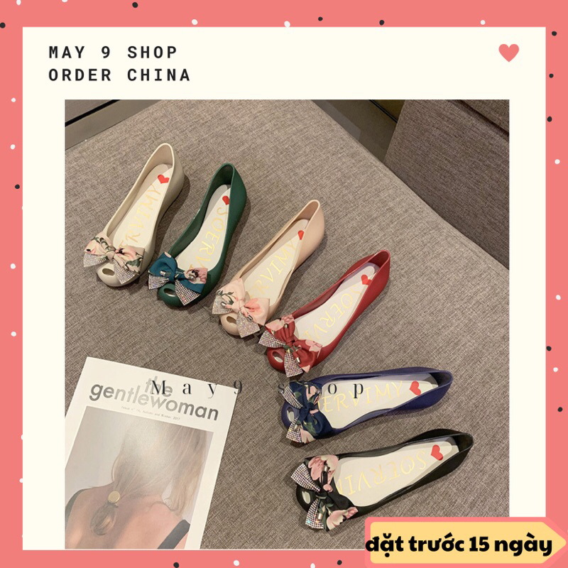 Giày búp bê nhựa dẻo đi mưa SOERVIMY [ĐẶT TRƯỚC 15 ngày]