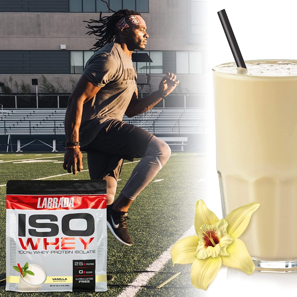 Labrada ISO WHEY, 100% Whey Protein Isolate , 25g Whey Protein Isolate 100%,  Glutamine, Không Lactose