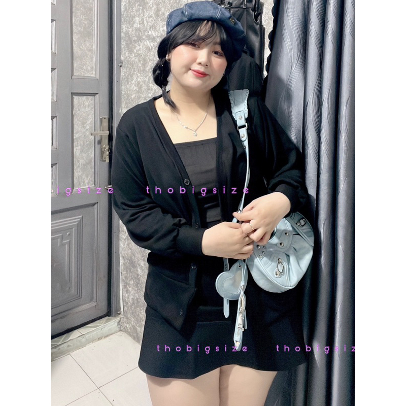 Áo Khoác Thun Nỉ Cardigan Bigsize Freesize Dưới 90kg