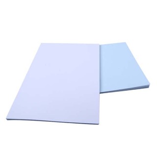 Xấp 100 tờ - giấy decan đế xanh a4 - có keo ở mặt sau
