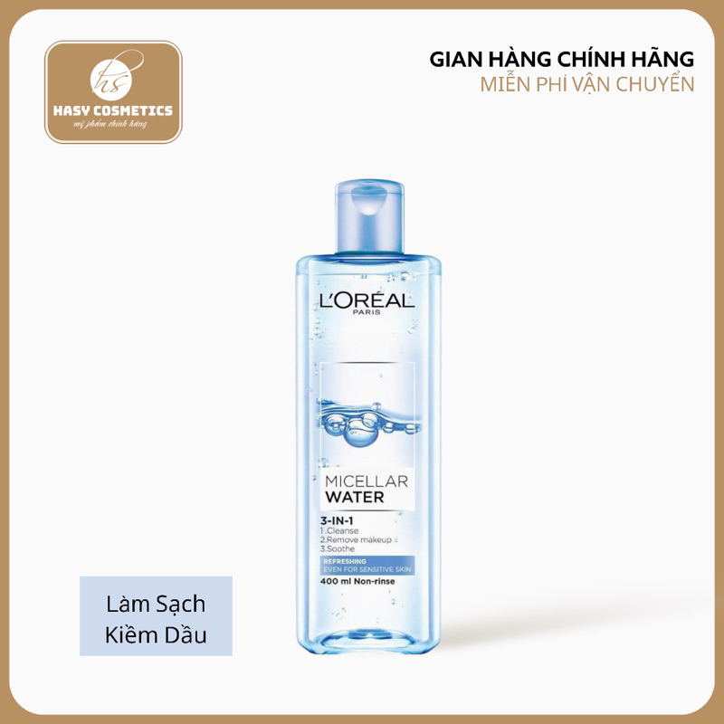 Nước tẩy trang Loreal Đủ 5 Màu L'Oréal Micellar 400ml