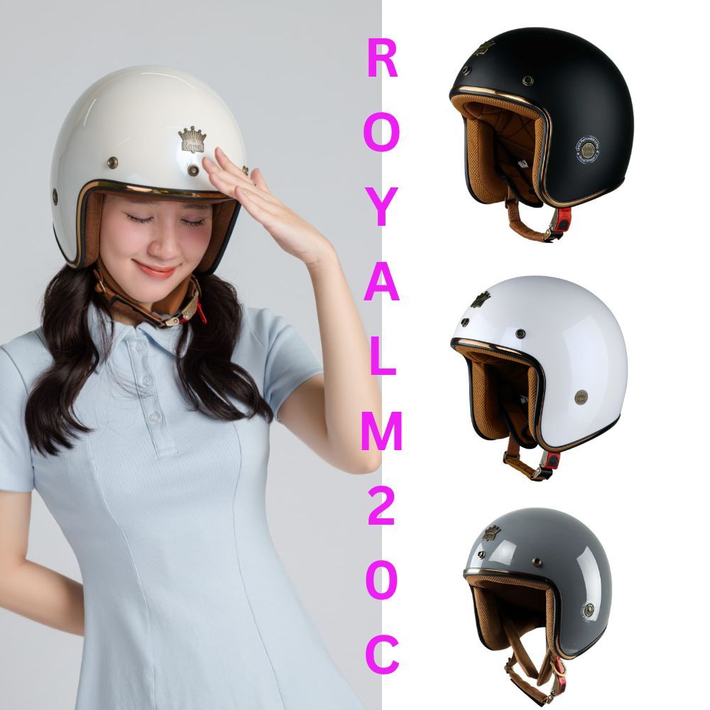 MŨ BẢO HIỂM XE MÁY 3/4 ROYAL M20C SIZE L,XL,XXL  mubaohiemgiasi929
