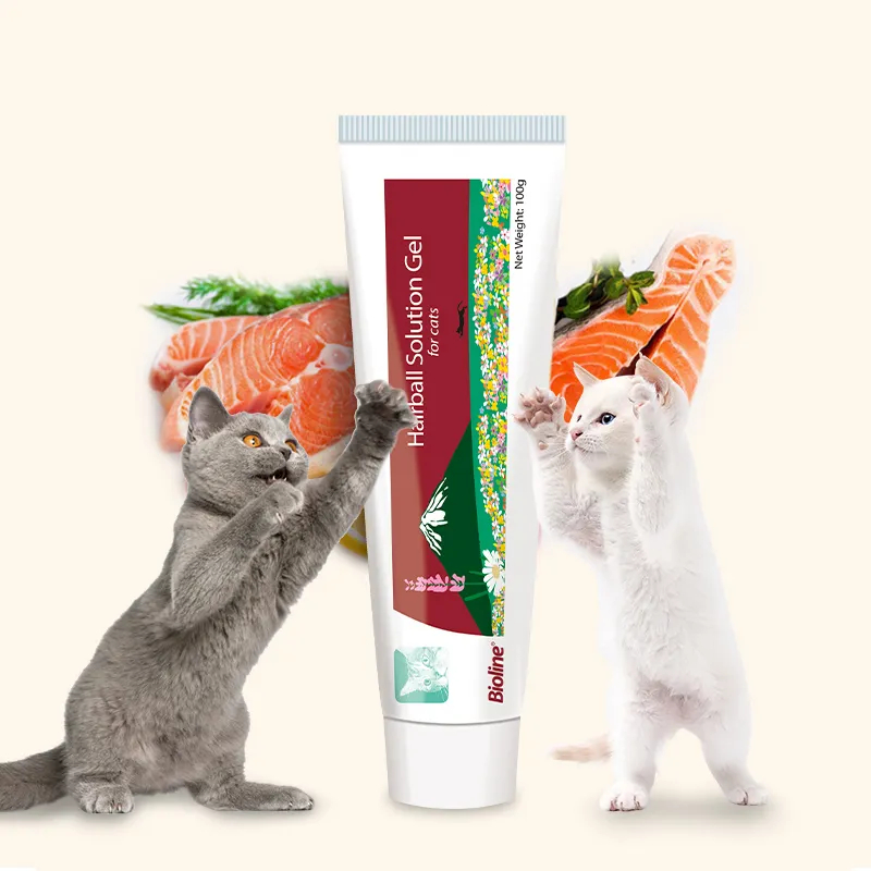 Hairball Solution BIOLINE 100g - Gel Tiêu Búi Lông, Giảm Hôi Miệng Cho Mèo