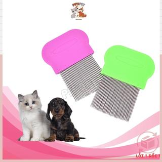 Lược chải ve rận cho mèo,lược chải ve rận cho chó, lược gỡ rối lông thú cưng - pipopet