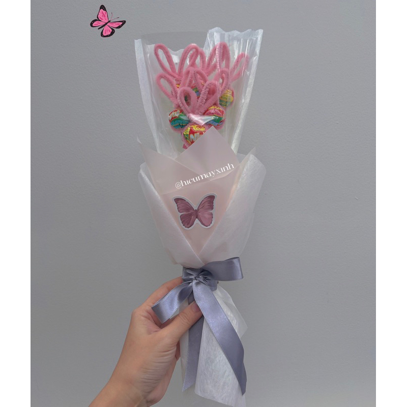 Bó hoa kẹo thỏ gói tay🐰quà Giáng sinh lễ tình nhân dịp đặc biệt