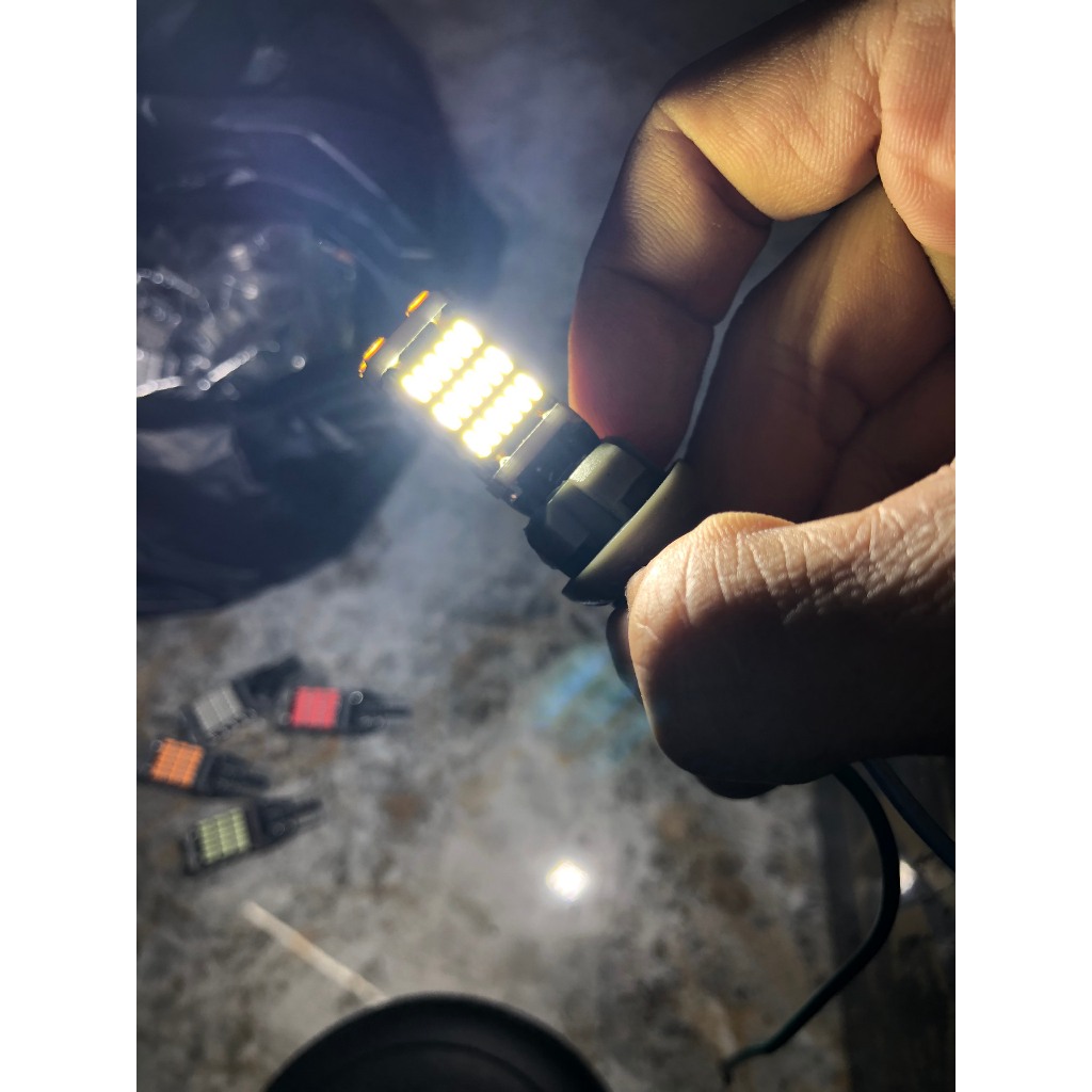 Bóng Led Xi Nhan T15 Xe Máy Ô Tô Siêu Sáng, Đèn Led & T10 Lắp Xi Nhan Đèn Lùi Chíp 4014 CS 15W