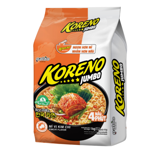Mì cay Koreno Jumbo 10 Gói*100G 3 hương vị