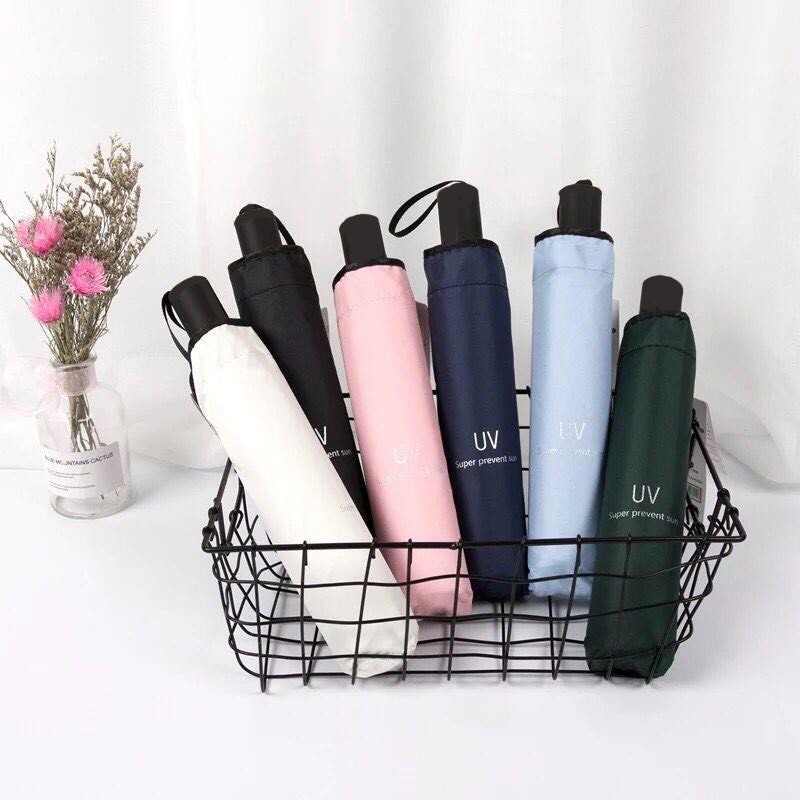 Ô che nắng, che mưa, dù chống tia UV gấp gọn cao cấp- hàng đẹp giao màu ngẫu nhiên