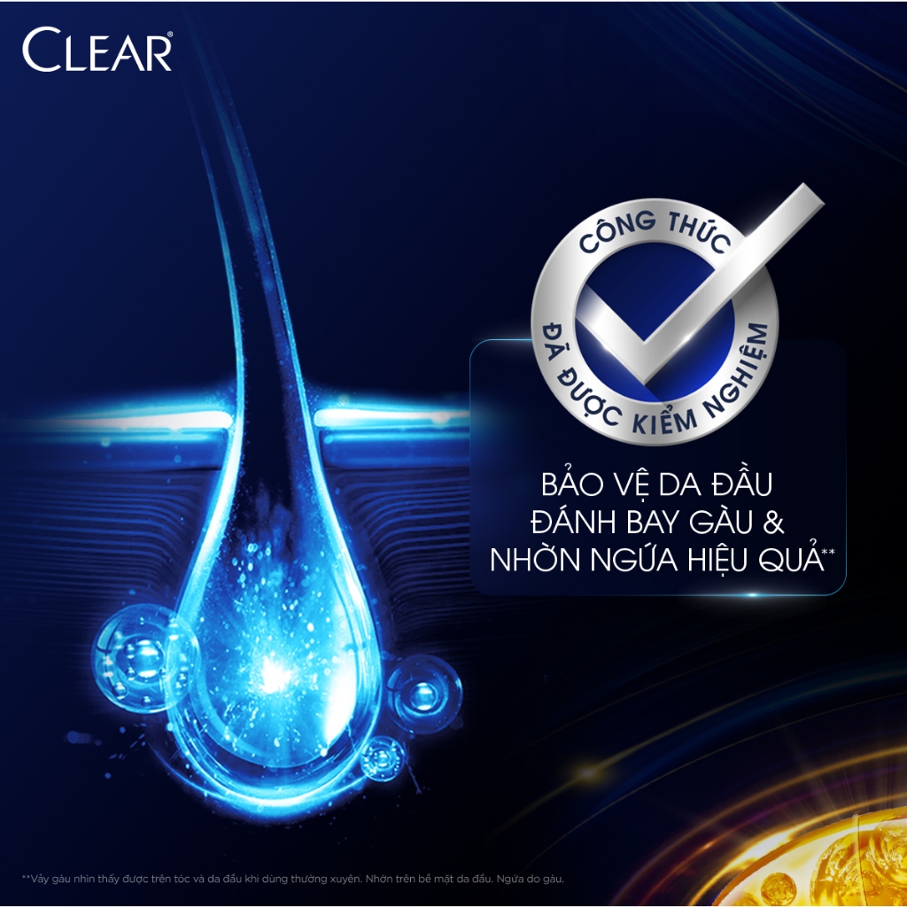 Dầu gội sạch gàu Clear Mát Lạnh Bạc Hà 1,4kg