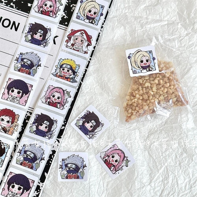 Cuộn 500 hình dán/ Miếng Dán/Sticker Naruto Trang Trí Mũ Bảo Hiểm, Điện Thoại, Đàn Guitar, Xe, Sổ, Laptop