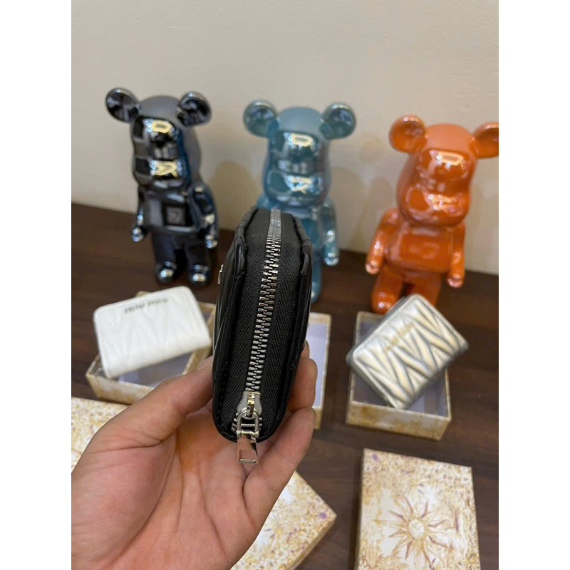 Ví dài cầm tay trần chỉ xương cá nhiều ngăn siêu đẹp