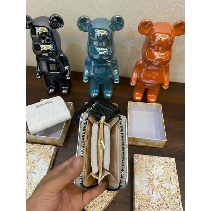 Ví dài cầm tay trần chỉ xương cá nhiều ngăn siêu đẹp