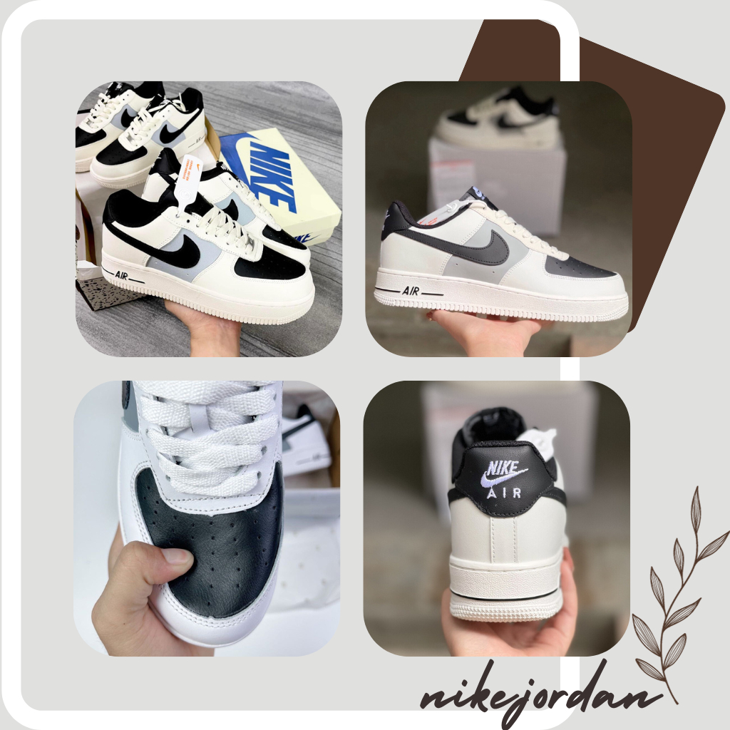 Giày Nike_Air Force 1, Giày Nike_AF1 Vệt Đen Hàng Đẹp Full Box Bill