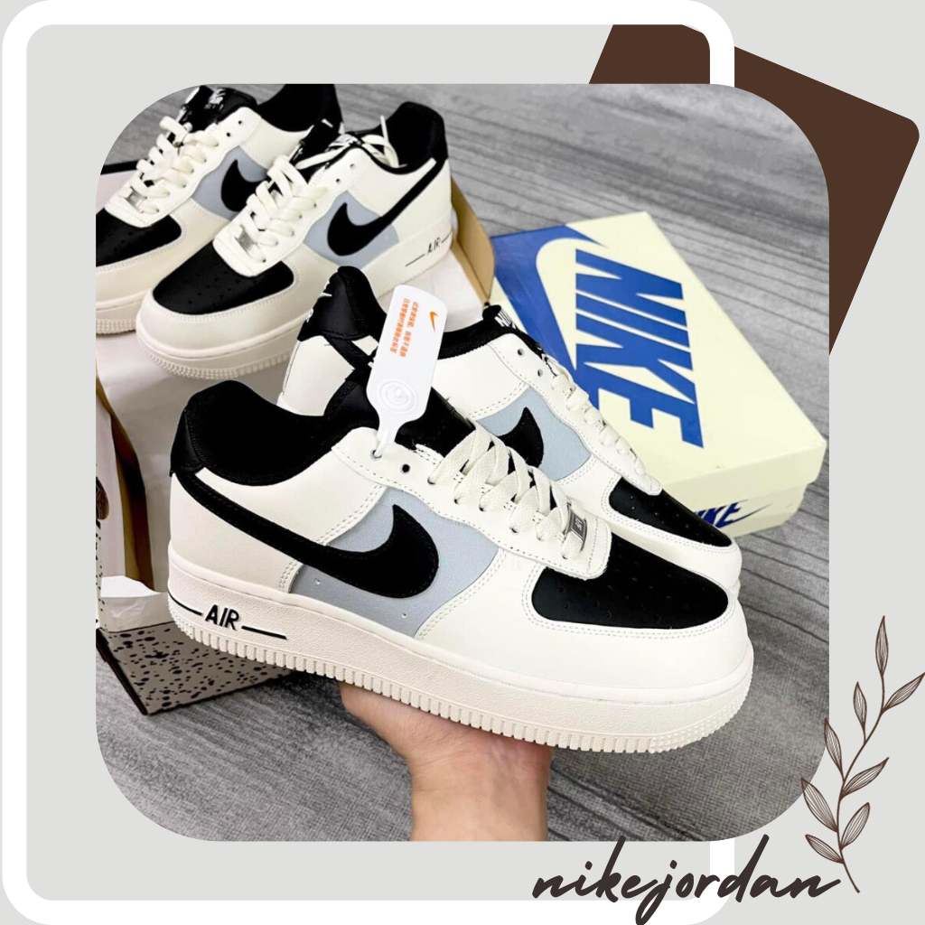 Giày Nike_Air Force 1, Giày Nike_AF1 Vệt Đen Hàng Đẹp Full Box Bill