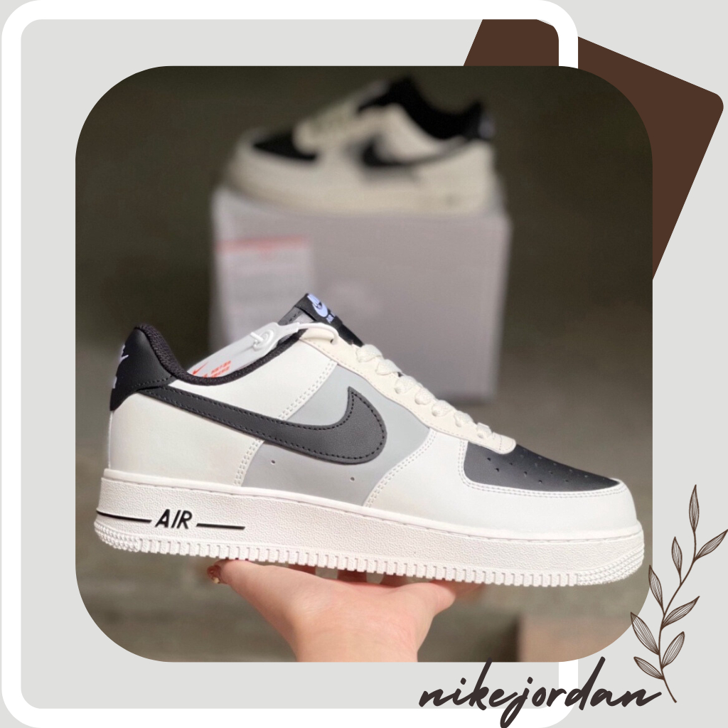 Giày Nike_Air Force 1, Giày Nike_AF1 Vệt Đen Hàng Đẹp Full Box Bill