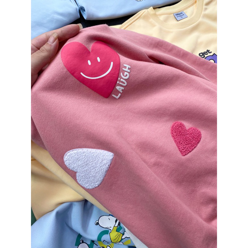 Áo Nỉ Bé Trai & Bé Gái Mặt Cười Xuất Hàn LAUGH