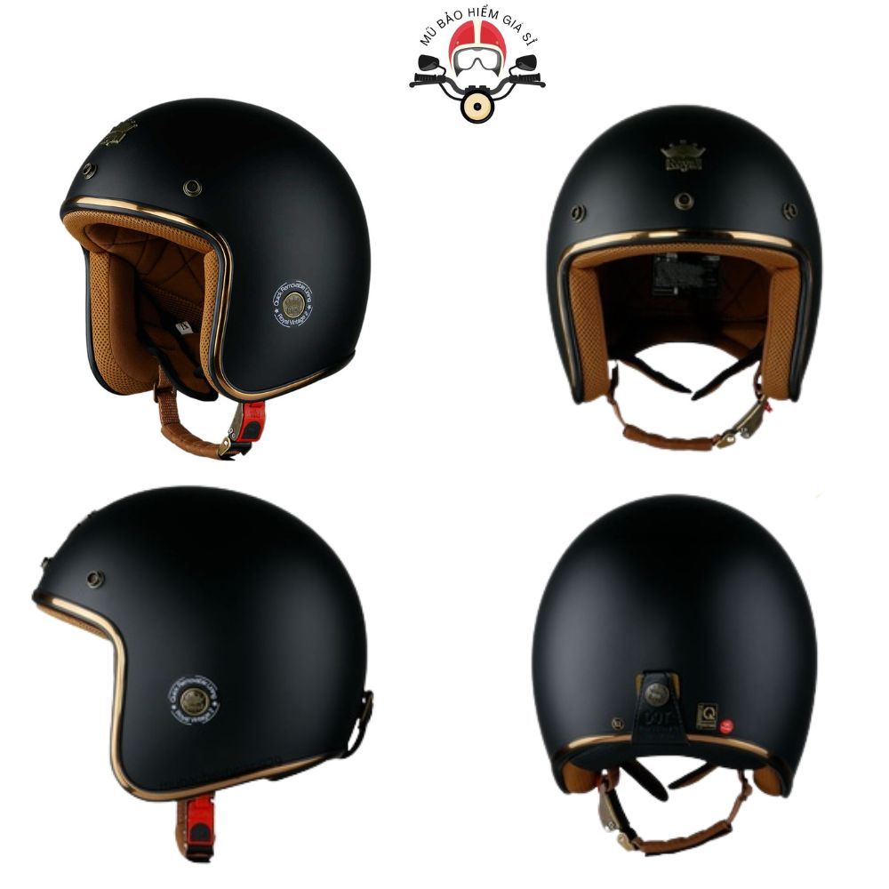 MŨ BẢO HIỂM DÀNH CHO NGƯỜI ĐI XE MÁY 3/4 ĐẦU ROYAL M20C GỌN GÀNG, PHONG CÁCH CÁ TÍNH