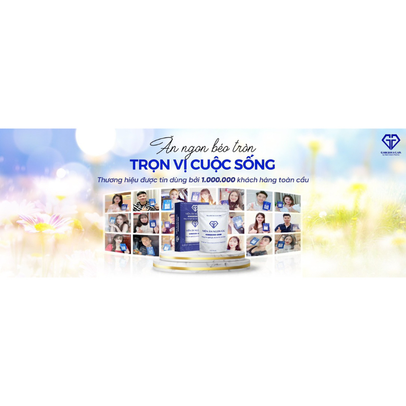 Viên Ăn Ngon GG Hỗ trợ kích thích tiêu hoá, Giúp ăn ngon ngủ ngon, Hỗ trợ tăng cân an toàn với cả người gầy cơ địa