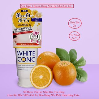 Tẩy da chết dưỡng trắng da White ConC hàng nội địa nhật tuýp 180gr