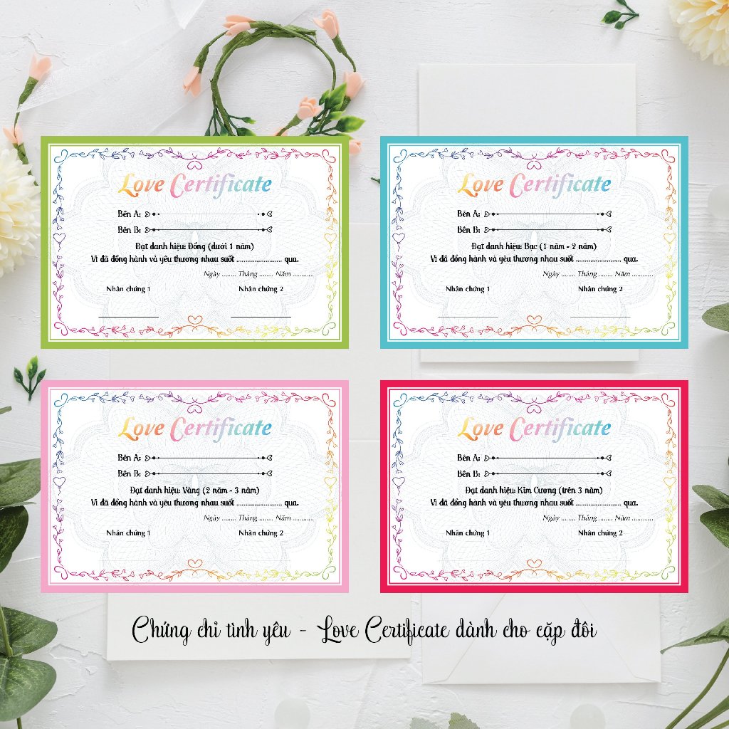 Chứng chỉ tình yêu - Love Certificate