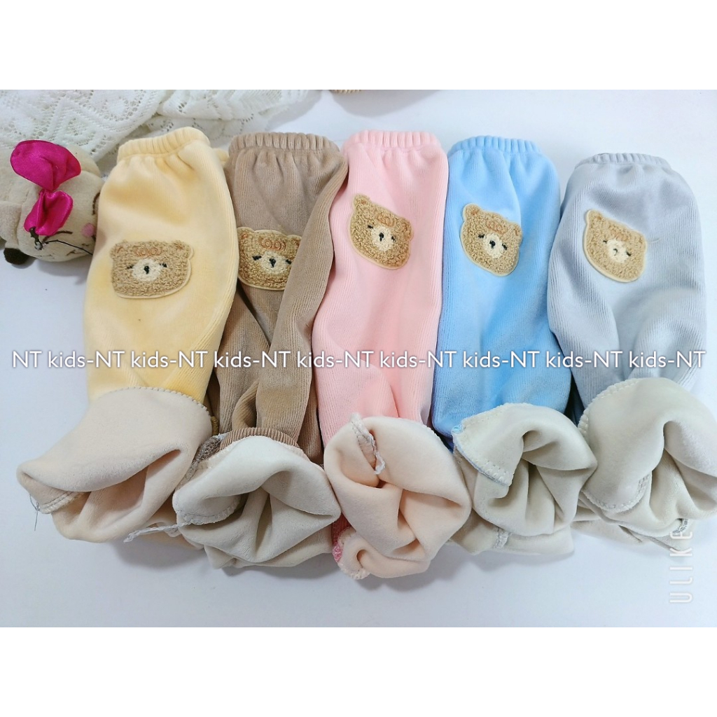 Quần dài cho bé trai bé gái chất nhung dày dặn không xù LYBABY QCD23