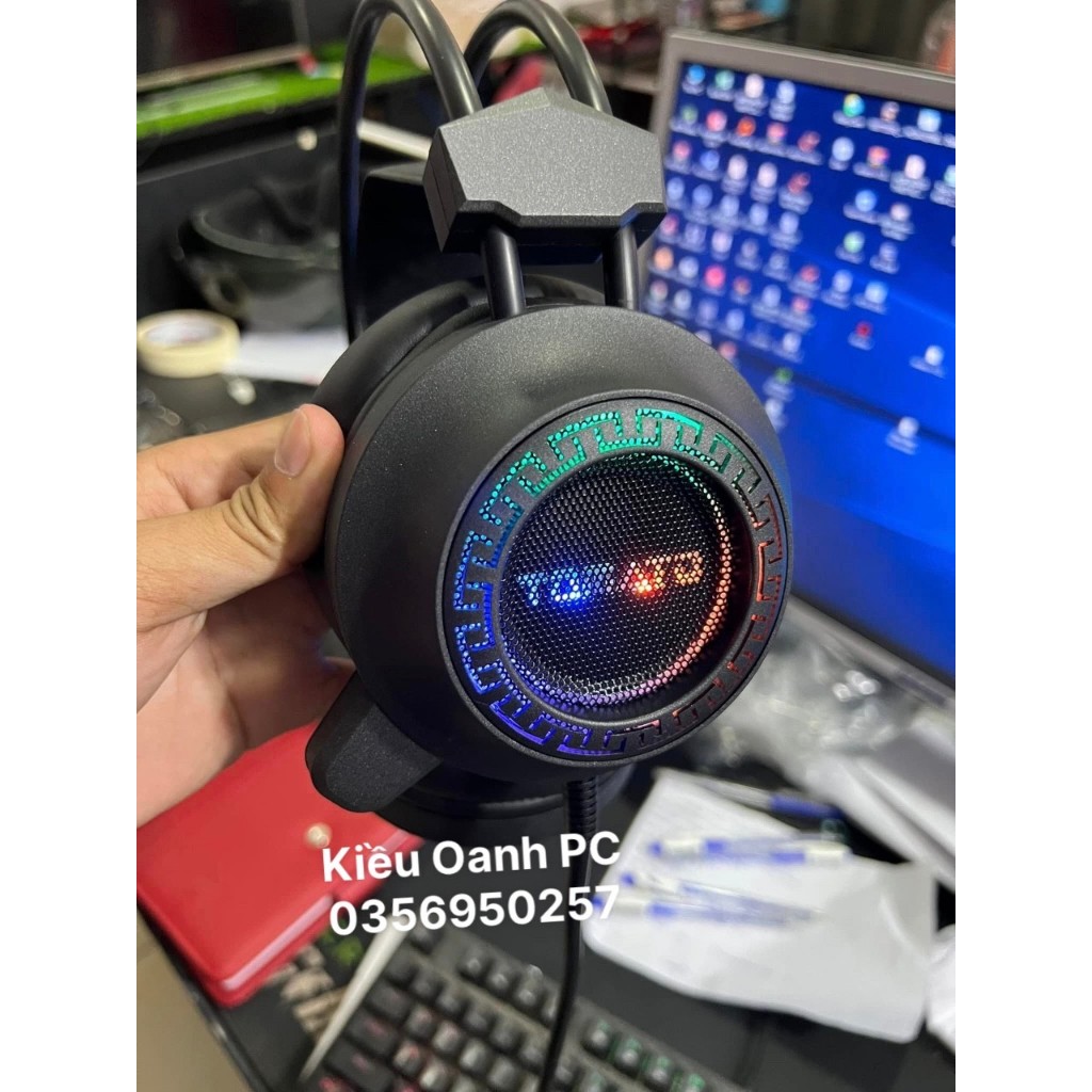 Tai nghe gaming Dareu EH416 RGB LED giả lập 7.1