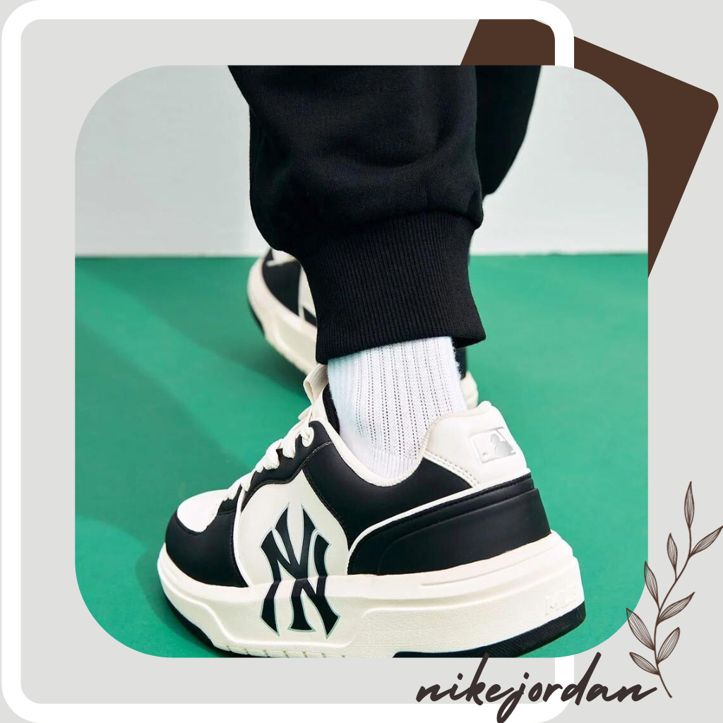 Giày MLB Chunky Nam Nữ, Giày MLB NY Đen Thời Trang Full Box Bill