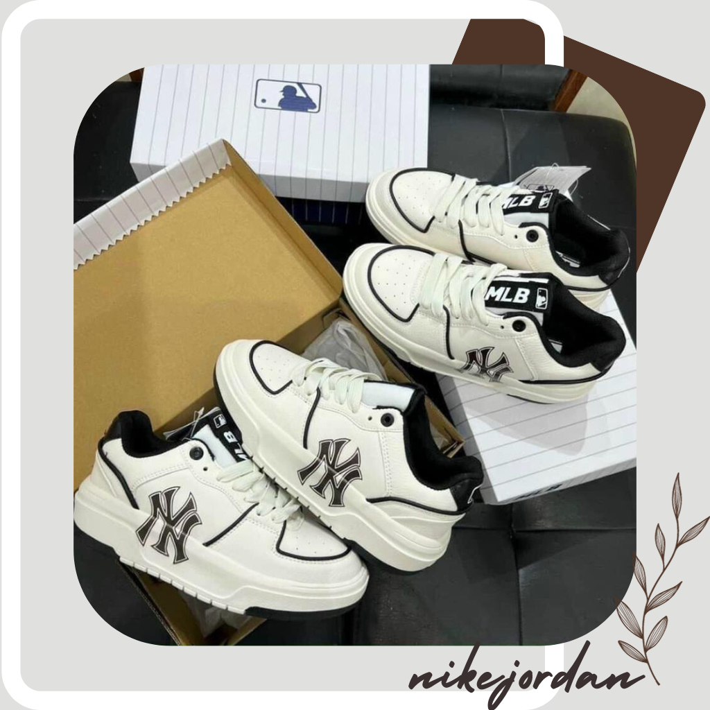 Giày MLB Chunky Nam Nữ, Giày MLB NY Đen Thời Trang Full Box Bill