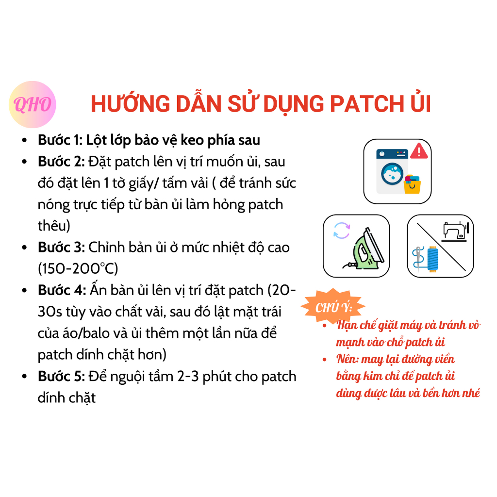 Bảng Tên Cho Bé Thêu Theo Yêu Cầu - Ủi Hoặc May Lên Quần Áo, Balo, Mũ, Nón - TheuQhoShop