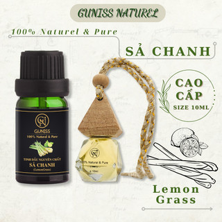 Tinh Dầu Sả Chanh 10ml Guniss ( Lemongrass Oil) | Treo Xe Oto, Thơm Phòng | VNXK Có Kiểm Định | 100% Natural.
