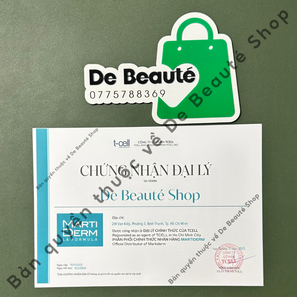 Bộ Kem Dưỡng Ngày/ Đêm Giúp Phục Hồi Hỗ Trợ Giảm Mụn & Trẻ Hóa Da - MartiDerm Platinum GF Vital Age Cream