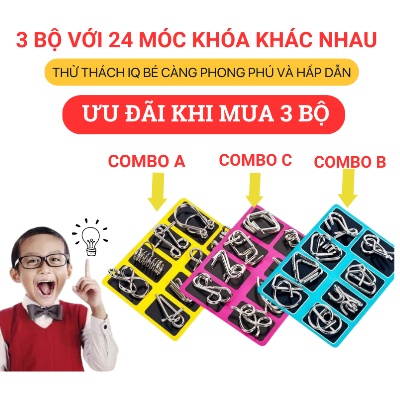Bộ đồ chơi thông minh Nhật Bản - Giúp phát triển trí tuệ IQ, hack não tư duy cho trẻ.