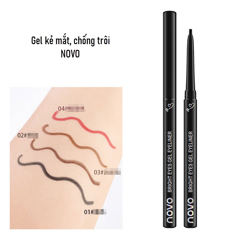 Chì kẻ mắt NOVO dạng gel chống nước chống mồ hôi