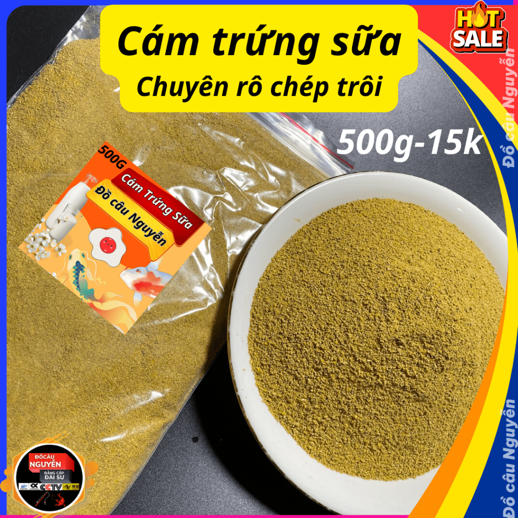 Cám trứng sữa chuyên câu rô, chép, trôi phù hợp câu cá 4 mùa (ĐỒ CÂU NGUYỄN)