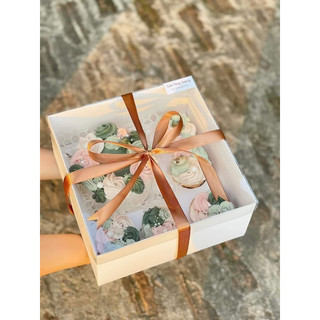 Hộp đựng 1 bánh bento +5 cupcake
