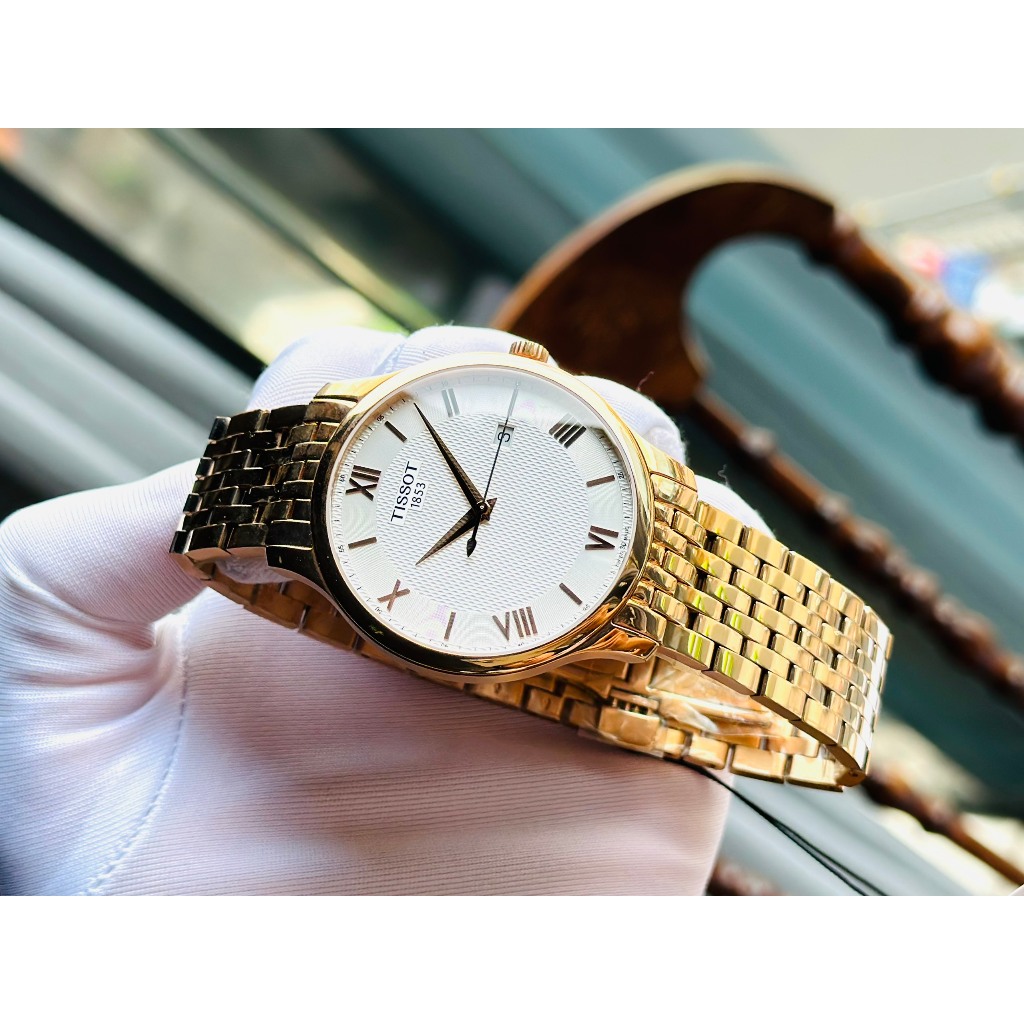 Đồng hồ nam dây thép Tissot Tradition Rose T063.610.33.038.00