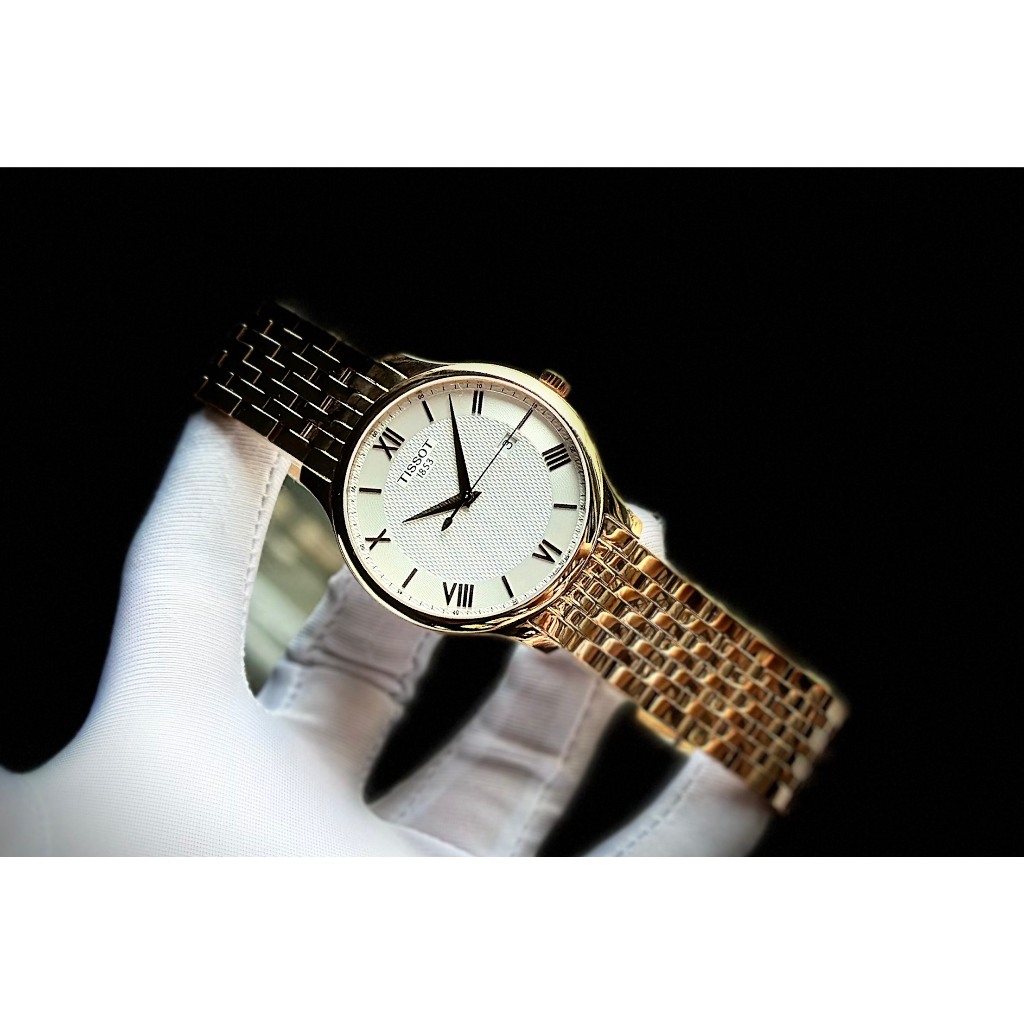 Đồng hồ nam dây thép Tissot Tradition Rose T063.610.33.038.00