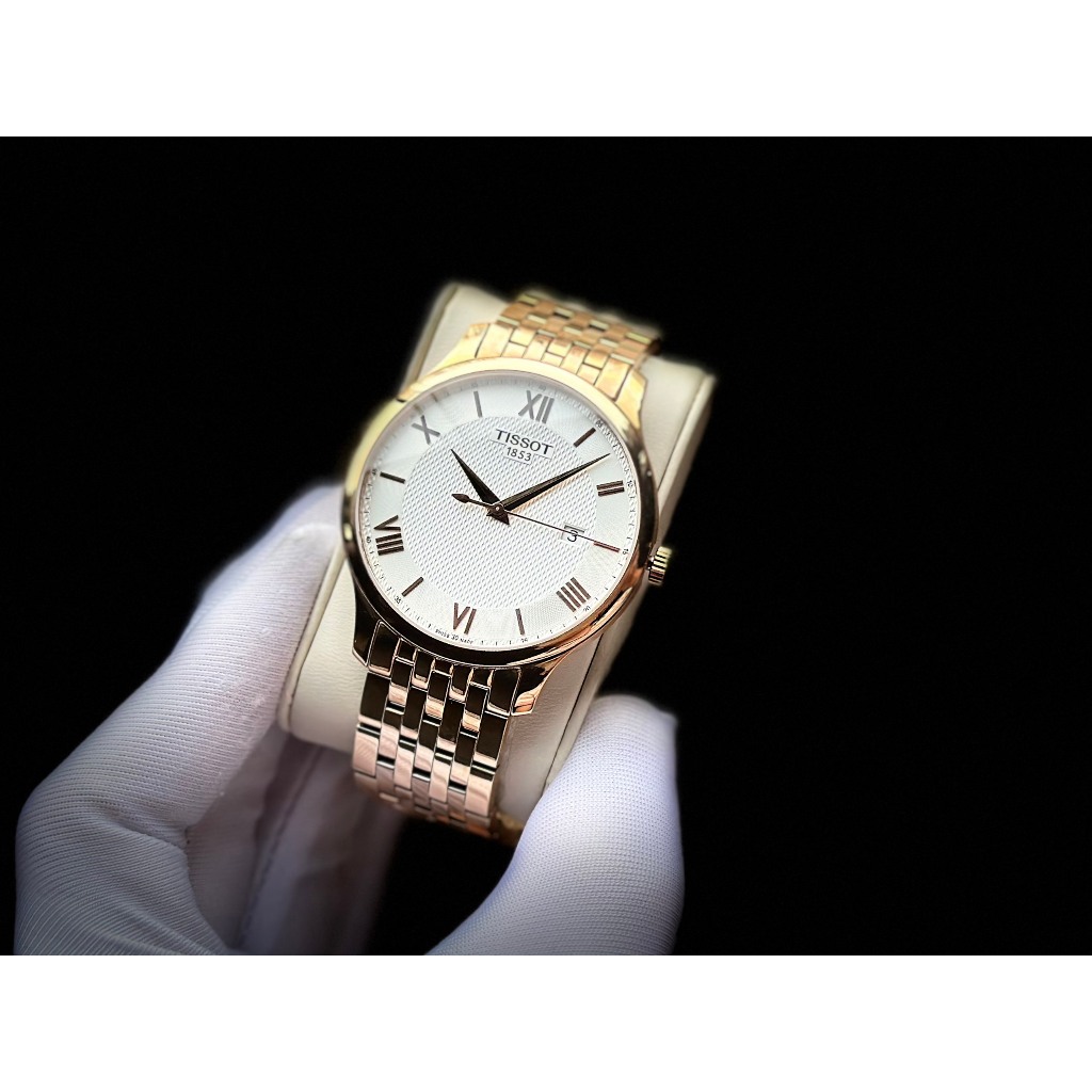 Đồng hồ nam dây thép Tissot Tradition Rose T063.610.33.038.00