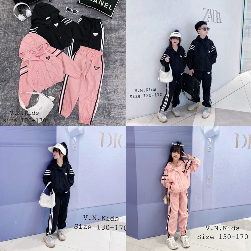 Bộ gió mũ Bra chất lừ cho Bé size đại 19kg - 44kg