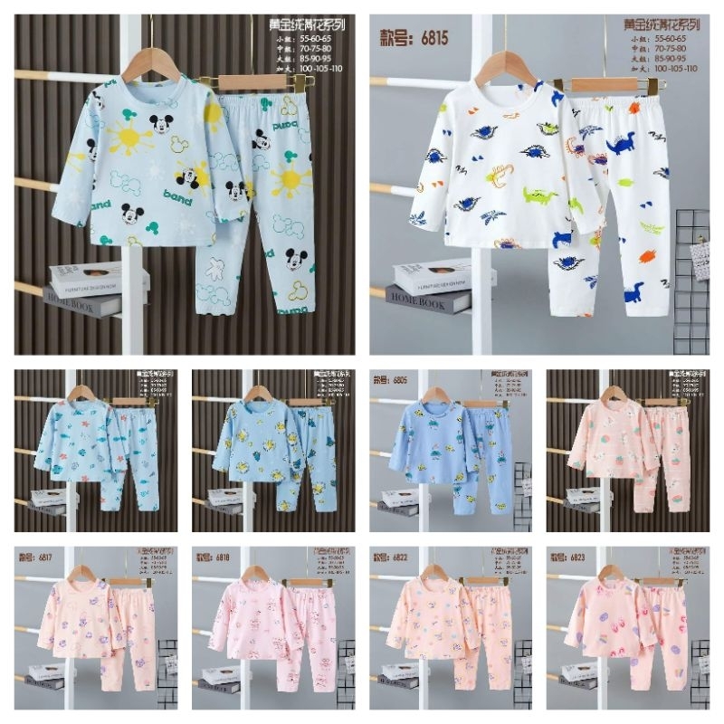 Bộ Thun Dài Tay Cho Bé Trai và Bé Gái