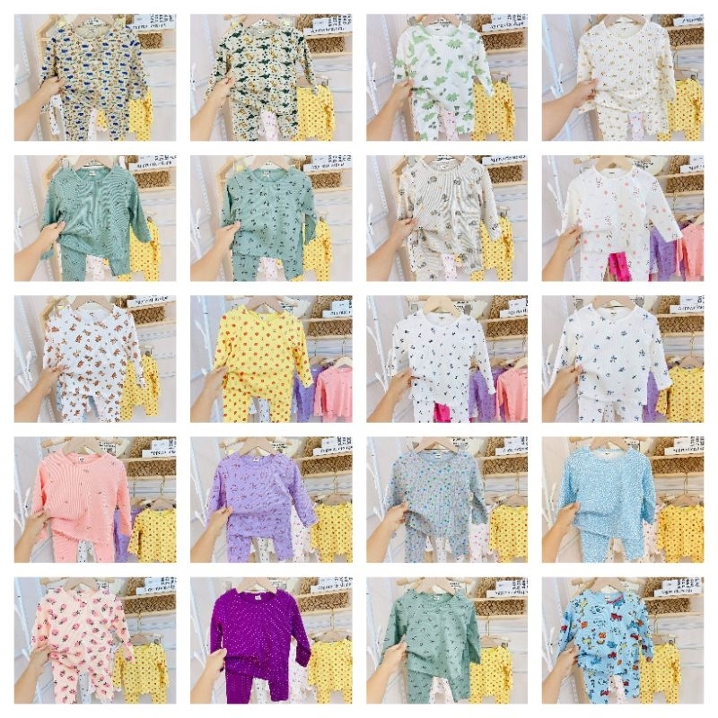 Bộ Thun Dài Tay Cho Bé Trai và Bé Gái